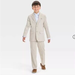 🆕🧥Boys' Suit Jacket - Cat & Jack Off-White, Sz 10